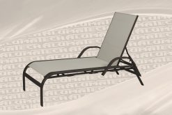 T-7016-MR-A- Stacking Commercial Sling Chaise Lounge Arms